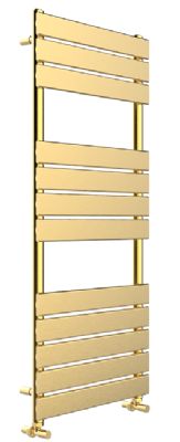 TAILORED QUEENSTOWN BRUSHED BRASS DESIGNER TOWEL WARMER H1200mm x W450mm, 2169 (TB)